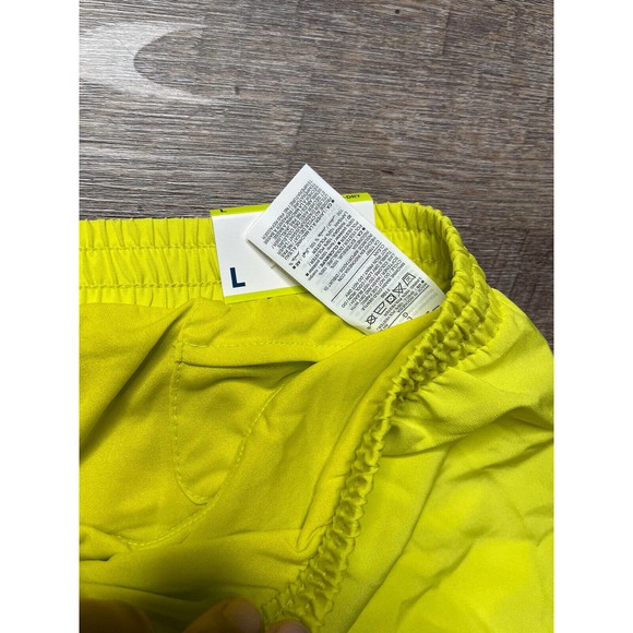 Old Navy Active Womens L Go-Dry Yellow Workout Lined Shorts Mesh K2 - Picture 6 of 7